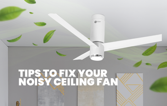 Fix your noisy ceiling fan