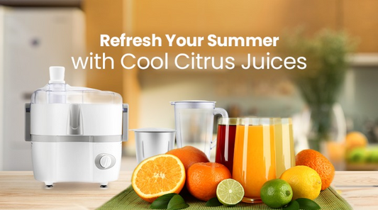 Refreshing citrus juices for summers