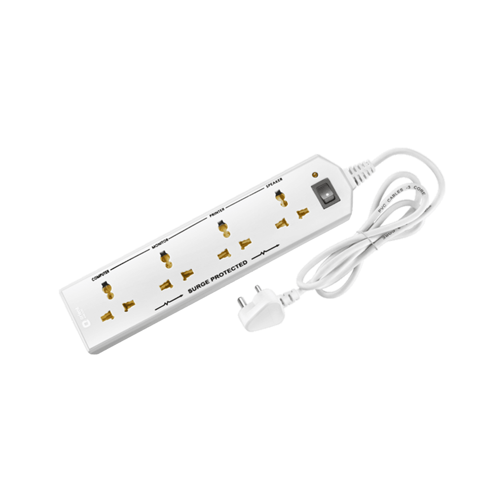 4 Socket Extension Board with 5 Metre Wire - Orient Electric