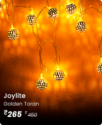 Golden Toran Curtain Lights Diwali