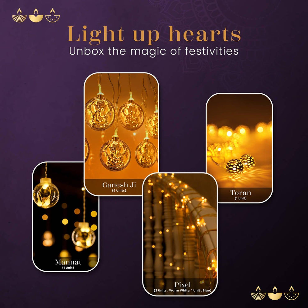 AABHA Diwali Lights Gift Pack of 7 - Orient Electric