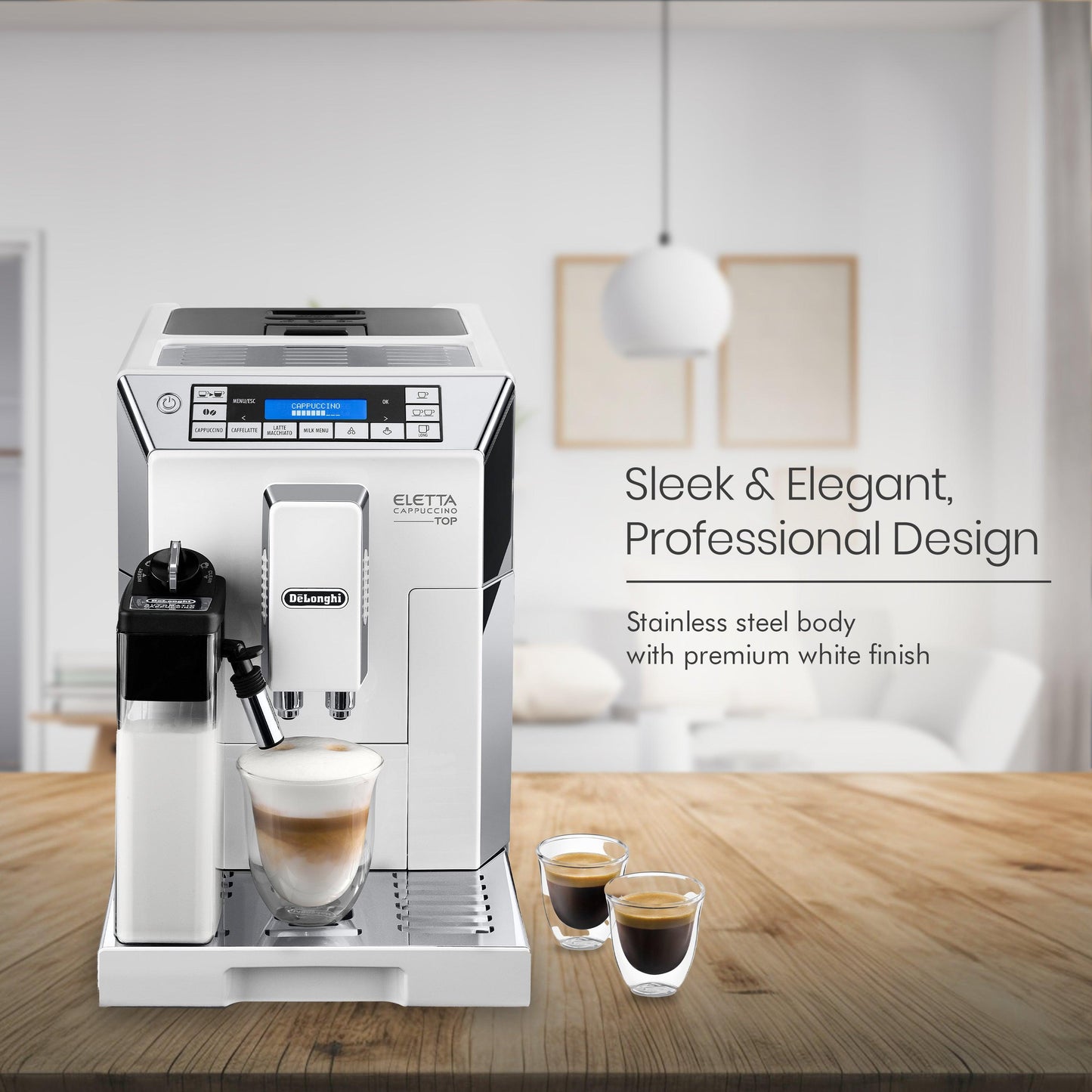 De'Longhi Eletta Fully Automatic Coffee Machine ECAM 45.760.W