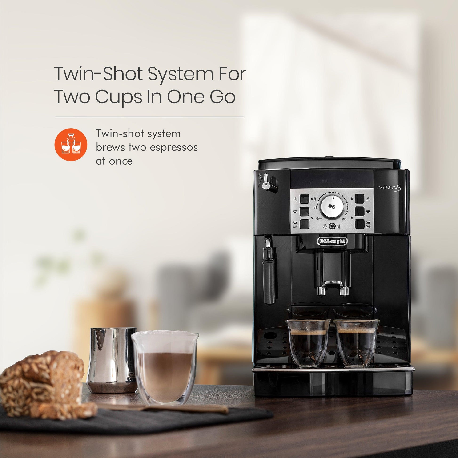 Buy De'Longhi Fully Automatic Coffee Machine 1450W ECAM22.110.B Magnifica  Online in India