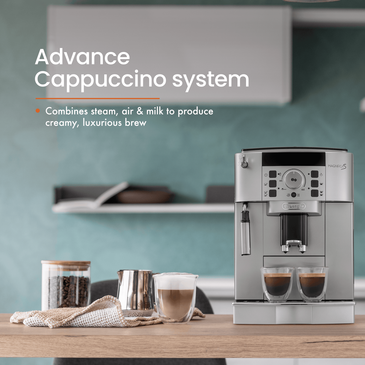 De'Longhi Fully Automatic Coffee Machine 1450W ECAM22.110.SB Magnifica S