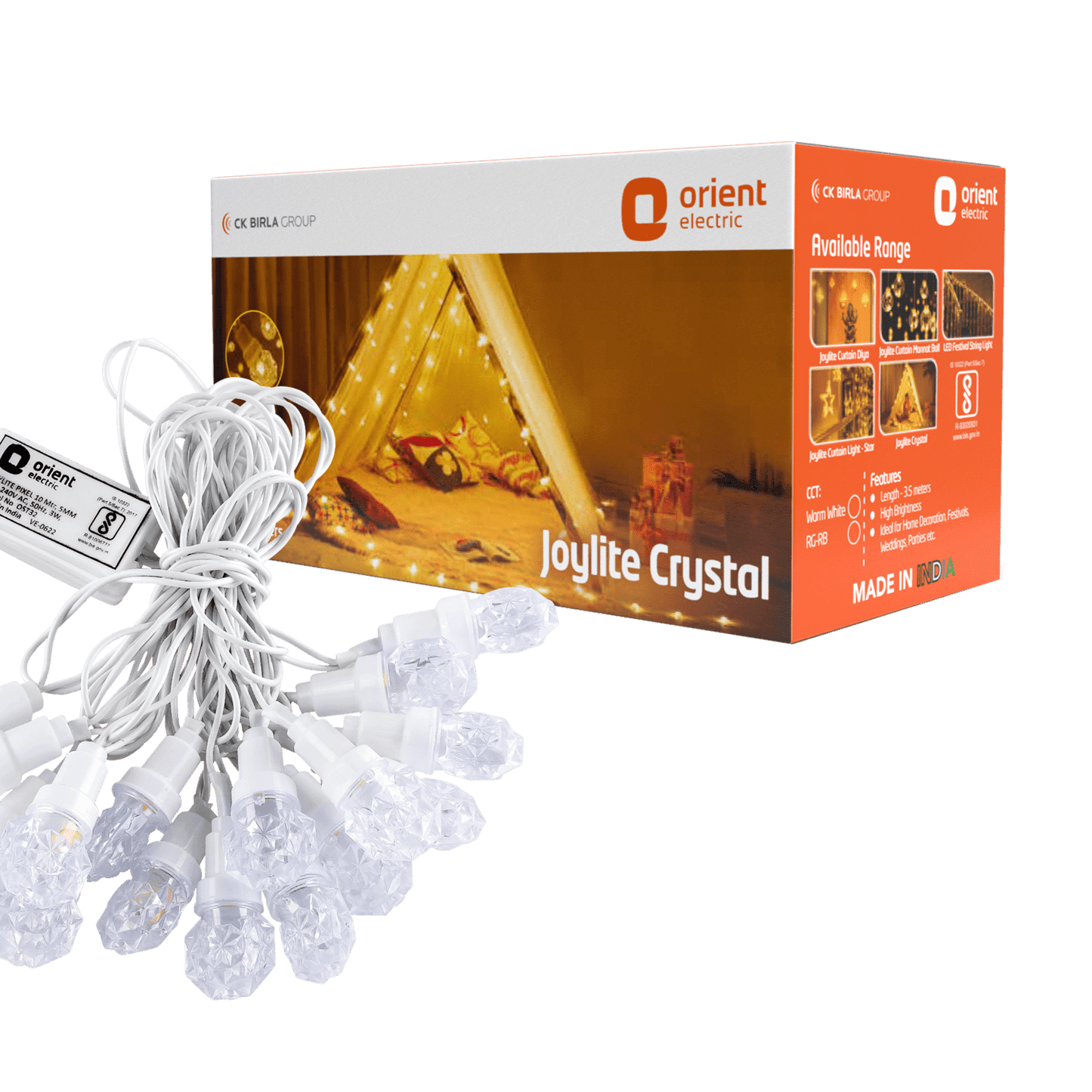 Joylite Crystal LED Curtain Light for Home - Orient Electric