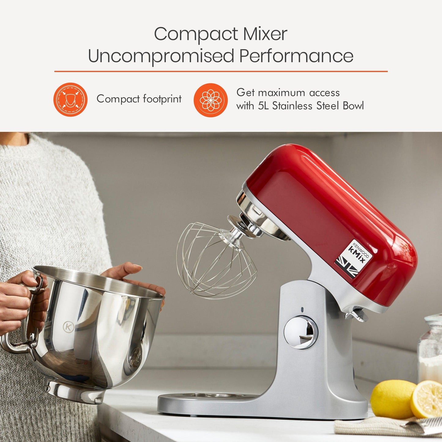 Kenwood KMX750RD 1000W Stand Mixer, Red