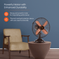 Retro T16HS 400mm High-Speed Table Fan (Rubbed Bronze)