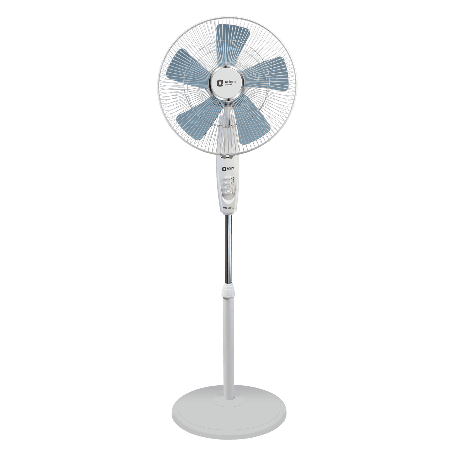 Wind Pro Stand 400 MM High Velocity Pedestal Fan (Snow White) - Orient Electric